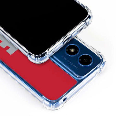Ohio State University The Ohio State Buckeyes Moto G 5G (2024) Clear Case